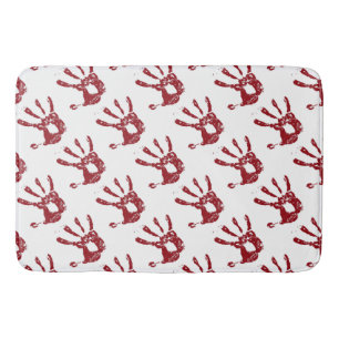Alfombrilla De Baño Huellas Sangrientas Bath Mat