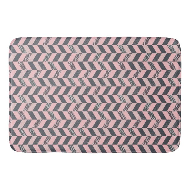 Alfombrilla De Baño Hueso de arenisca rosa y gris (Anverso)