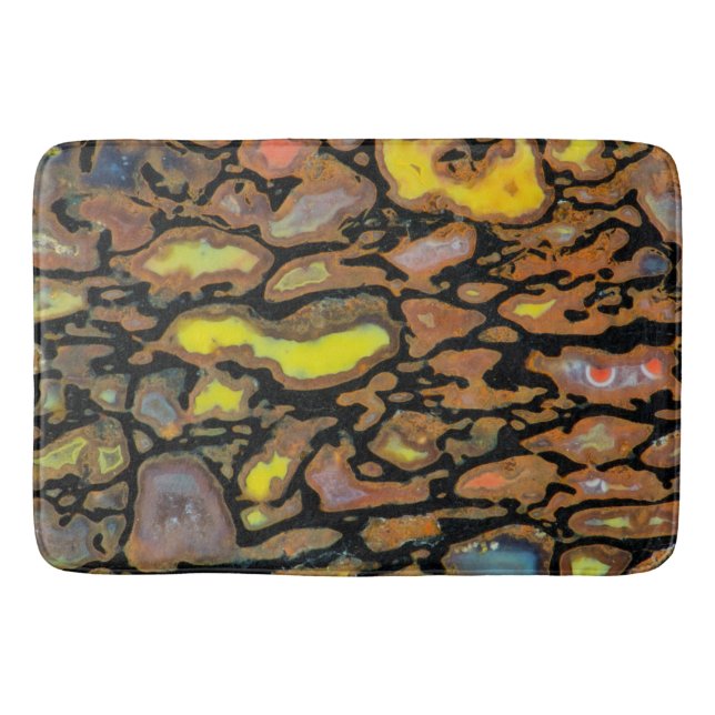 Alfombrilla De Baño Hueso de Dinosaurio Multicolor (Anverso)