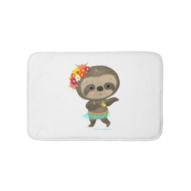 Alfombrilla De Baño Hula bailadora de eslogan (Anverso)