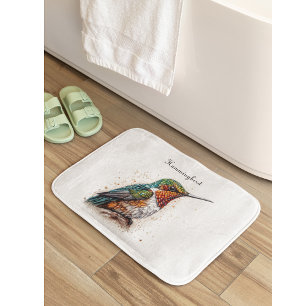 Alfombrilla De Baño Hummingbird Serenade, personalizado
