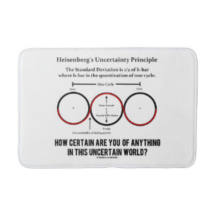 Alfombrilla De Baño Humor de la física del principio de la