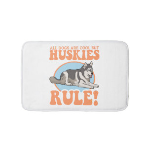 Alfombrilla De Baño Husky Dog Owner Huskies