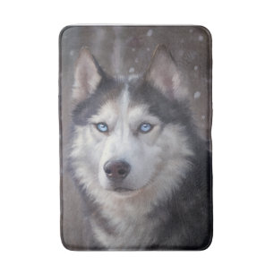Alfombrilla De Baño Husky Siberian