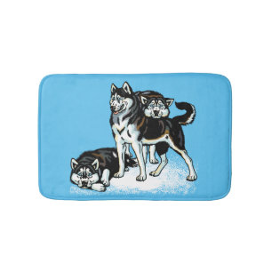 Alfombrilla De Baño husky siberiano