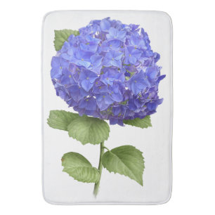 Alfombrilla De Baño Hydrangea azul