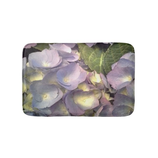 Alfombrilla De Baño Hydrangeas azules (Anverso)