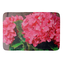 Alfombrilla De Baño Hydrangeas rosa