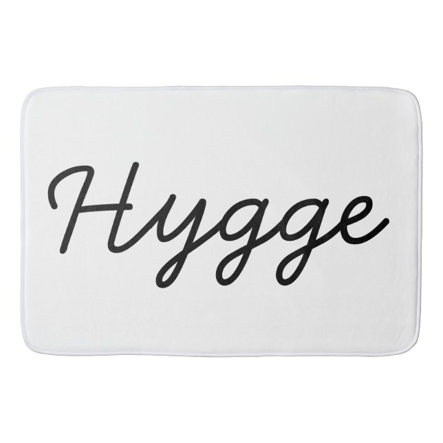 Alfombrilla De Baño Hygge Black Elegant (Anverso)