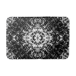 Alfombrilla De Baño Hypnotic Abstract Black And White Modern Art