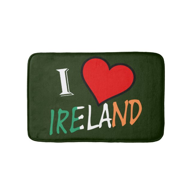 Alfombrilla De Baño I Heart Ireland overlay bmcnt (Anverso)