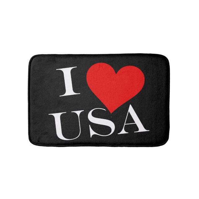 Alfombrilla De Baño I Heart USA con bmcnt (Anverso)