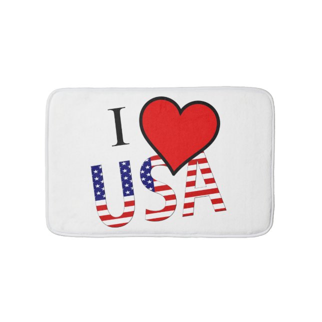 Alfombrilla De Baño I Heart USA overlay bmcnt (Anverso)