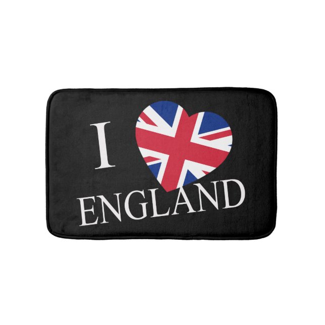 Alfombrilla De Baño I Heartflag England wbmt (Anverso)