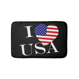 Alfombrilla De Baño I Heartflag USA wmcnt