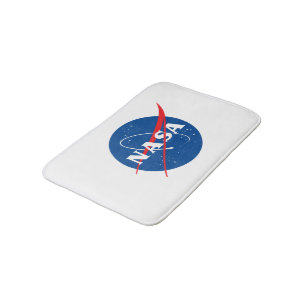 Alfombrilla De Baño Icónica Mat de Baño Pequeño de la NASA (Blanco Coh