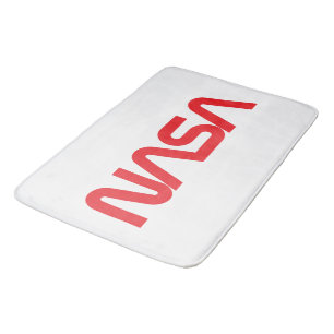 Alfombrilla De Baño Icónica NASA Circa Bath Mat (Rocket White)