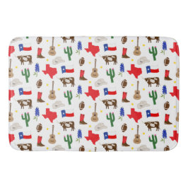 Alfombrilla De Baño Iconos de Texas