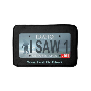 Alfombrilla De Baño Idaho "Vi 1" placa de licencia Sasquatch