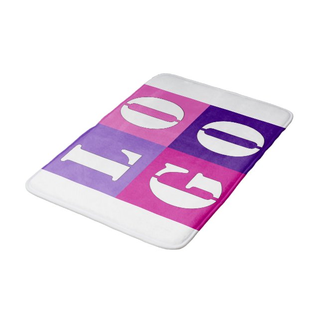 Alfombrilla De Baño Idea Personalizado Boda simple y elegante (Angular)