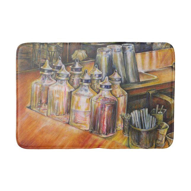 Alfombrilla De Baño Ideografía de la luz dorada (Anverso)