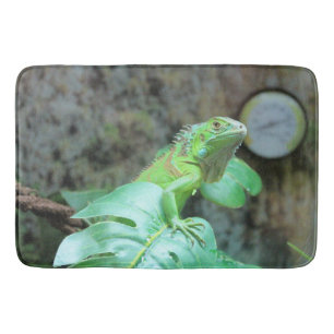 Alfombrilla De Baño iguana verde