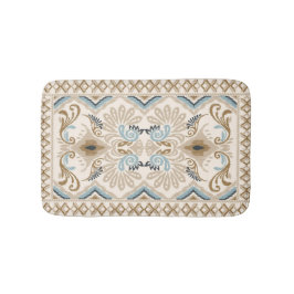 Alfombrilla De Baño Ikat Chevron Paisley