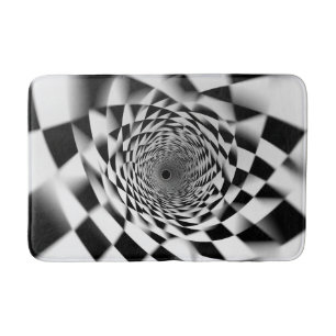 Alfombrilla De Baño Ilusión espiral hipnótica barba