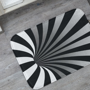 Alfombrilla De Baño Ilusión óptica hipnótica Trippy Vórtex