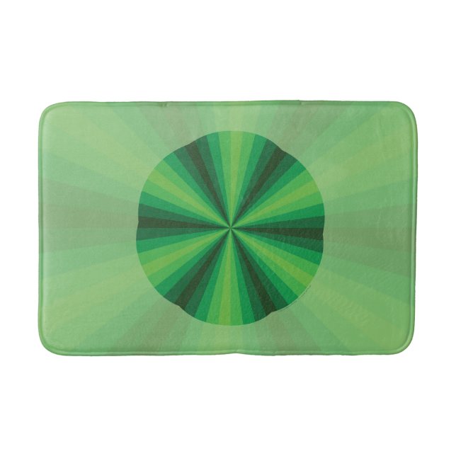 Alfombrilla De Baño Ilusión óptica Mat de baño verde (Anverso)