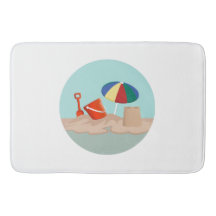 Ilustracion Bucket and Spade Circle Beach Scene