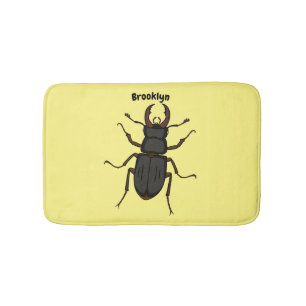 Alfombrilla De Baño Ilustración de insecto escarabajo ciervo volante