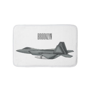 Alfombrilla De Baño Ilustracion de personalizado de aviones de combate