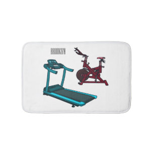 Alfombrilla De Baño Ilustracion de personalizado de bicicletas de hila