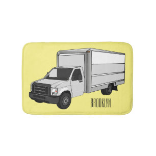 Alfombrilla De Baño Ilustracion de personalizado de camiones de cajas