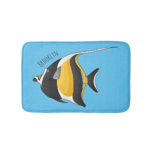 Alfombrilla De Baño Ilustracion de personalizado de peces moro