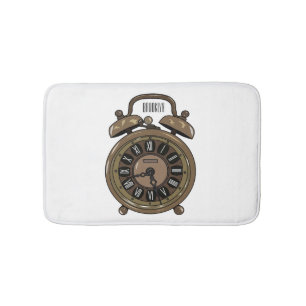 Alfombrilla De Baño Ilustracion de personalizado de reloj de alarma