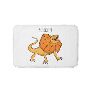 Alfombrilla De Baño ilustracion de personalizado naranja