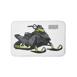 Alfombrilla De Baño Ilustracion de personalizado para motos de nieve