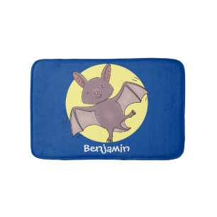 Alfombrilla De Baño Ilustracion de personalizado volador de bate de be