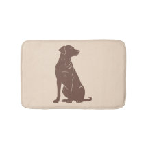 Ilustración de silueta de labrador negro