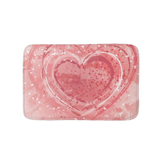 Alfombrilla De Baño Ilustracion del el día de San Valentín (Anverso)