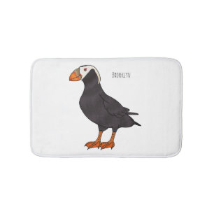 Alfombrilla De Baño Ilustracion del personalizado de pajarito