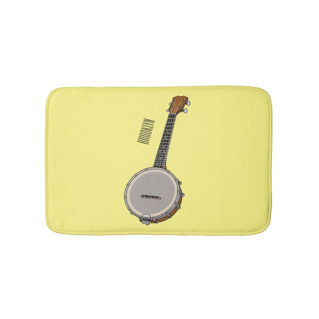Alfombrilla De Baño Ilustracion personalizado Banjo (Anverso)