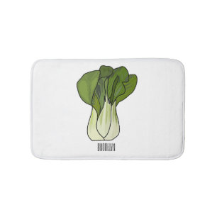 Alfombrilla De Baño Ilustracion personalizado Bok choy