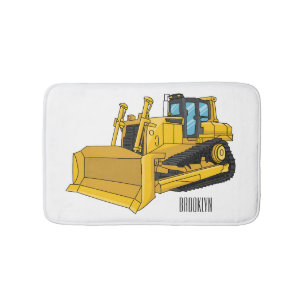 Alfombrilla De Baño Ilustracion personalizado Bulldozer