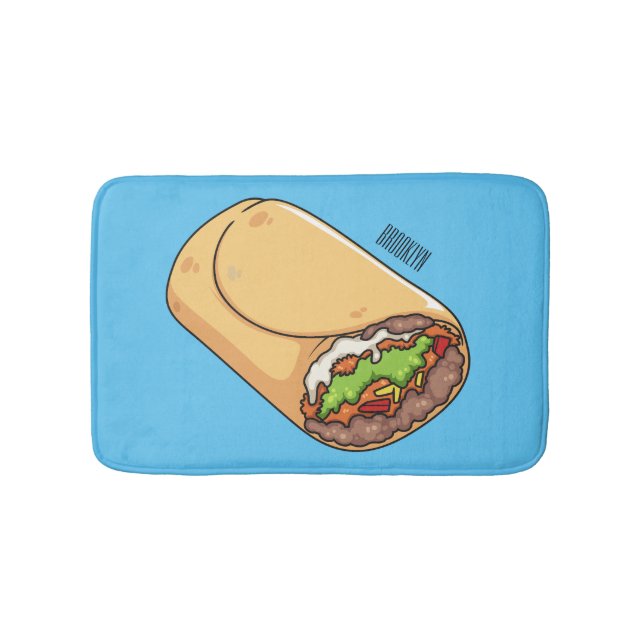 Alfombrilla De Baño Ilustracion personalizado Burrito (Anverso)