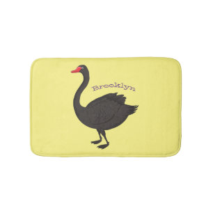 Alfombrilla De Baño Ilustracion personalizado cisne negro