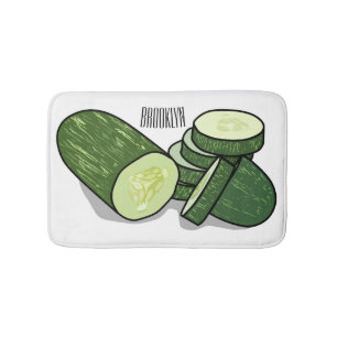 Alfombrilla De Baño Ilustracion personalizado Cucumber