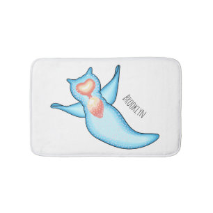 Alfombrilla De Baño Ilustracion personalizado de ángel de mar